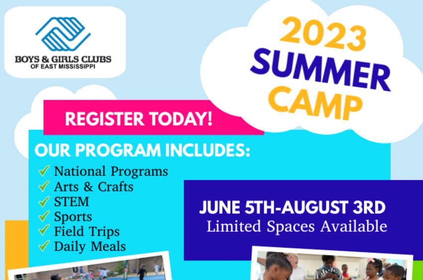Registration is now open for the Boys & Girls Clubs of East Mississippi’s Summer Camp at the Neshoba Unit.